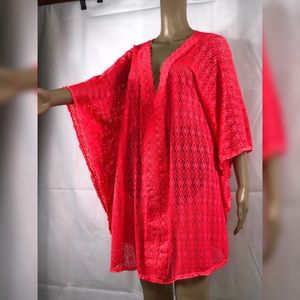 Neon pink Catalina swim suit coverup